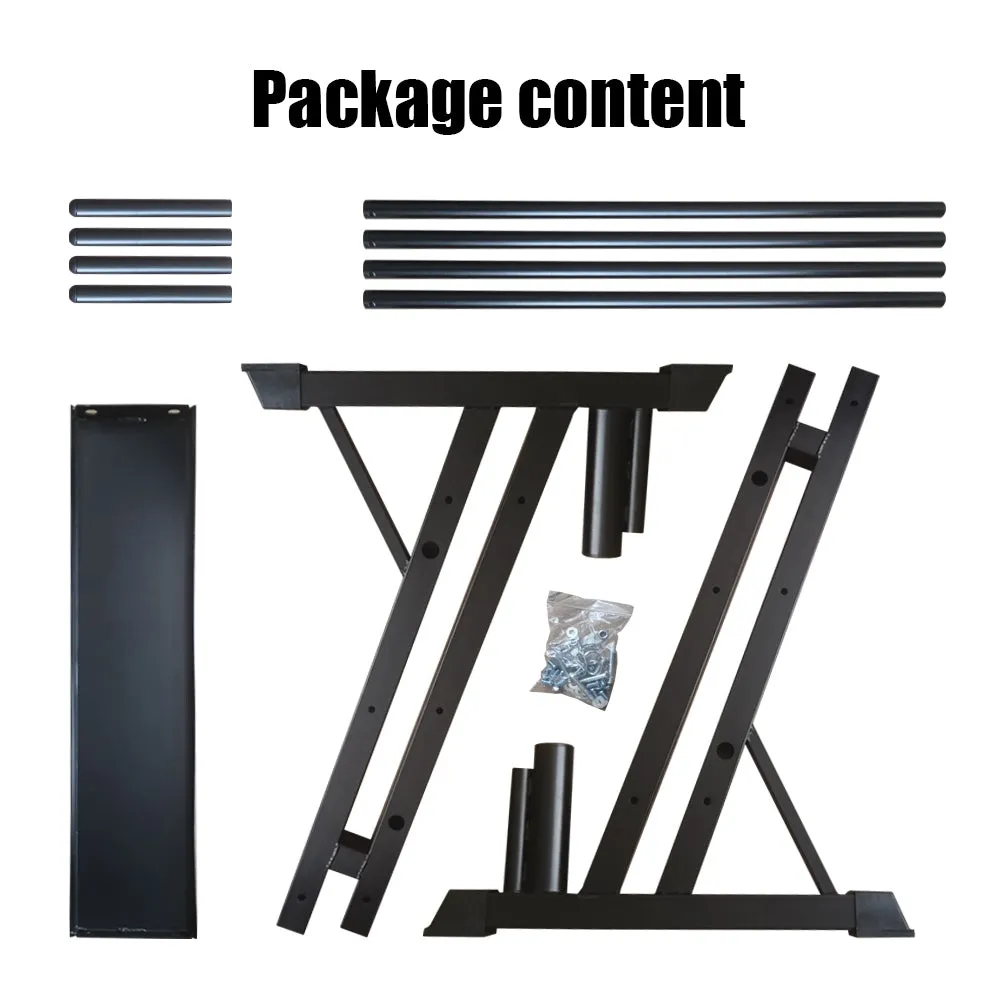 3-Tier Weights and Barbell Storage Rack | Barbell Dumbbell Kettlebell Weight Plate