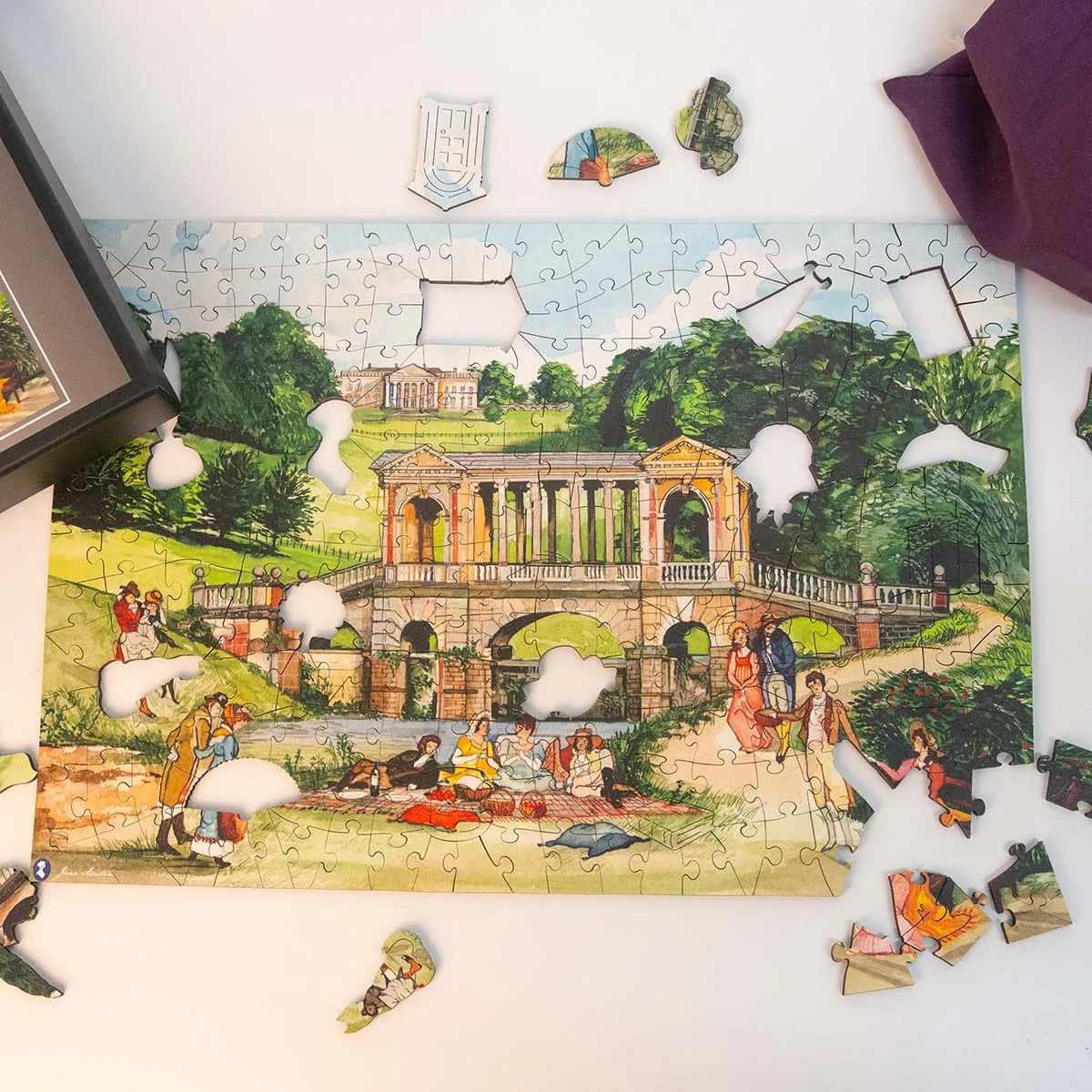 'A Regency Picnic' 250-Piece Wooden Jigsaw Puzzle